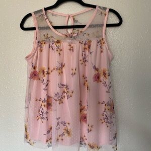 No Boundaries Pink Floral Top